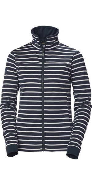 2025 Helly Hansen Womens Crew Fleece Jacket 30357 - Navy Stripe